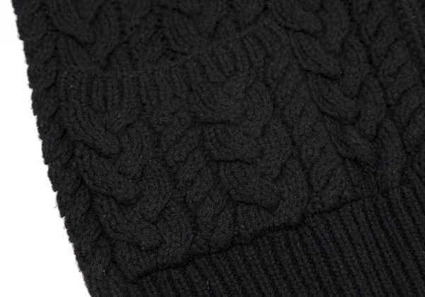 ラルフローレンRalph Lauren ノルディックケーブルジップニットブルゾン 黒M K-114804_010