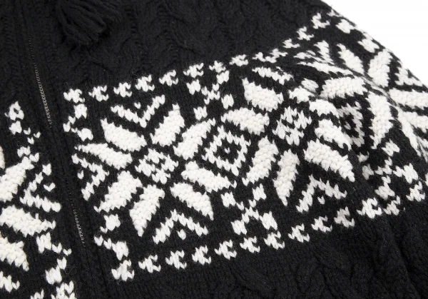 ラルフローレンRalph Lauren ノルディックケーブルジップニットブルゾン 黒M K-114804_006