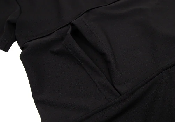 コムデギャルソンオムプリュスCOMME des GARCONS HOMME PLUS カッティングジャージーロングTシャツ 黒S K-114825_010