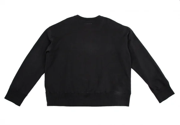 エムエム 6 メゾン マルジェラMM6 MAISON MARGIELA 2wayスリットビッグシルエットスウェット 黒L K-114852_014