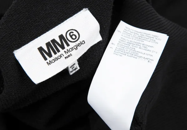 エムエム 6 メゾン マルジェラMM6 MAISON MARGIELA 2wayスリットビッグシルエットスウェット 黒L K-114852_017