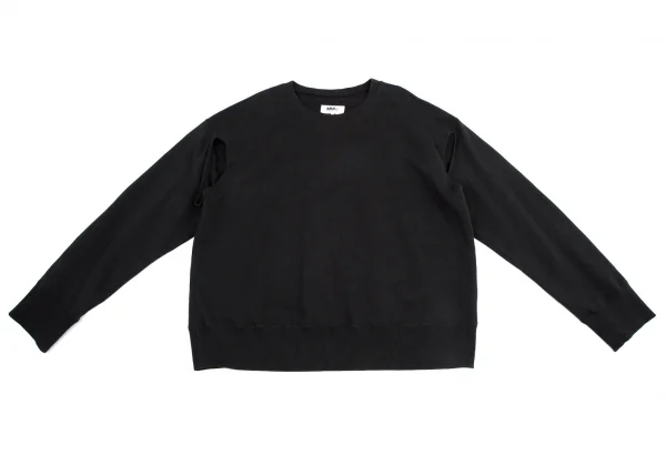 エムエム 6 メゾン マルジェラMM6 MAISON MARGIELA 2wayスリットビッグシルエットスウェット 黒L K-114852_003
