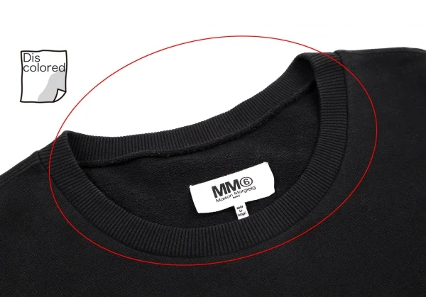エムエム 6 メゾン マルジェラMM6 MAISON MARGIELA 2wayスリットビッグシルエットスウェット 黒L K-114852_005