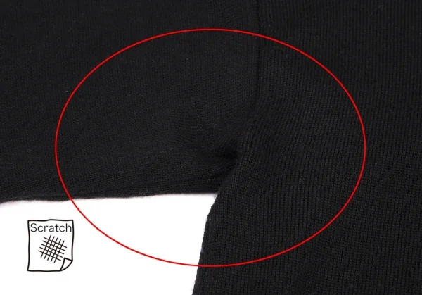 エムエム 6 メゾン マルジェラMM6 MAISON MARGIELA つまみステッチデザインハイネックニット 黒L K-114854_010