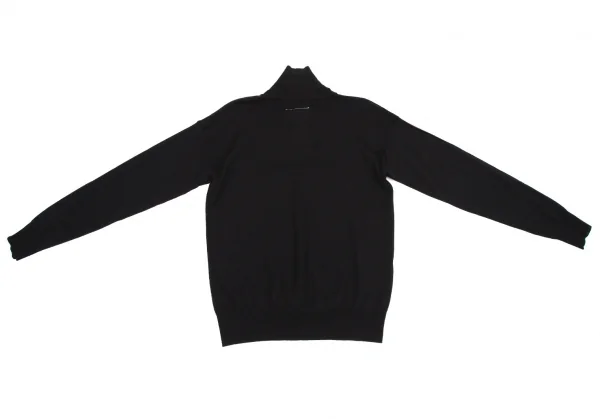エムエム 6 メゾン マルジェラMM6 MAISON MARGIELA つまみステッチデザインハイネックニット 黒L K-114854_013