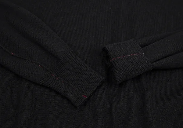 エムエム 6 メゾン マルジェラMM6 MAISON MARGIELA つまみステッチデザインハイネックニット 黒L K-114854_007