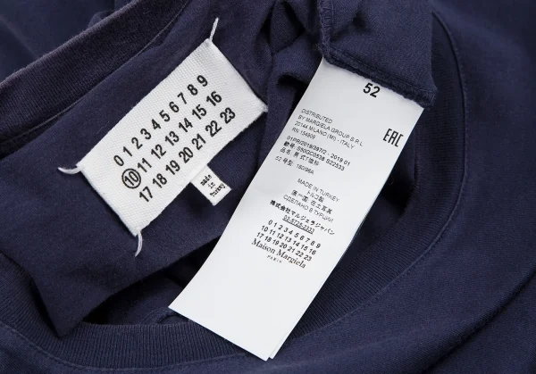 メゾンマルジェラMaison Margiela 10 ステレオタイプパッチTシャツ 紺52 K-114855_013