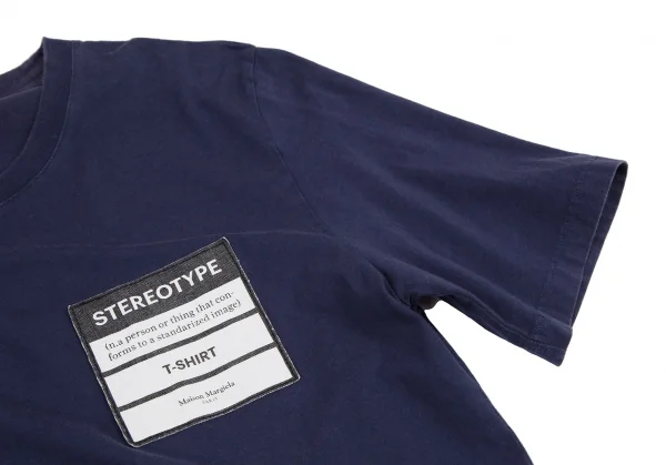 メゾンマルジェラMaison Margiela 10 ステレオタイプパッチTシャツ 紺52 K-114855_005
