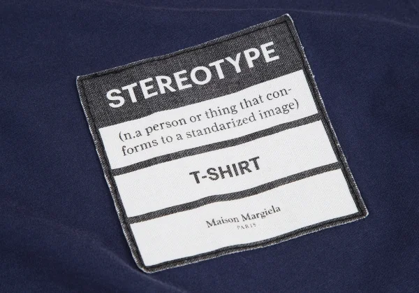 メゾンマルジェラMaison Margiela 10 ステレオタイプパッチTシャツ 紺52 K-114855_006