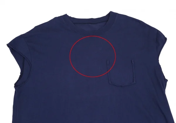 メゾンマルジェラMaison Margiela 10 カットオフデザインビッグシルエットTシャツ 青48 K-114856_002