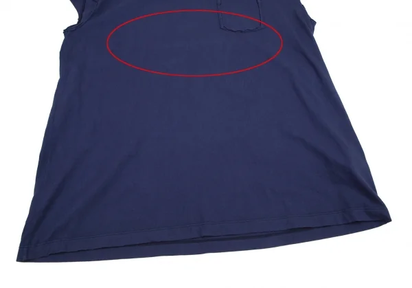 メゾンマルジェラMaison Margiela 10 カットオフデザインビッグシルエットTシャツ 青48 K-114856_006