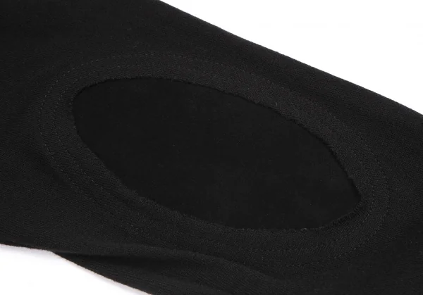 メゾンマルジェラMaison Margiela 14 コットンウールタートルネックエルボーパッチニット 黒XL K-114857_015