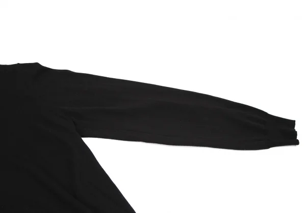 メゾンマルジェラMaison Margiela 14 コットンウールタートルネックエルボーパッチニット 黒XL K-114857_005