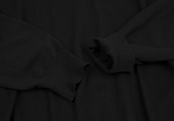 メゾンマルジェラMaison Margiela 14 コットンウールタートルネックエルボーパッチニット 黒XL K-114857_006