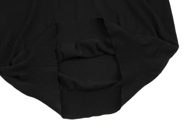 メゾンマルジェラMaison Margiela 14 コットンウールタートルネックエルボーパッチニット 黒XL K-114857_009