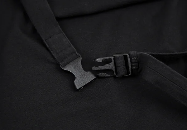 ワイスリーY-3 ストラップデザインハイネックカットソー 黒XS K-114861_010