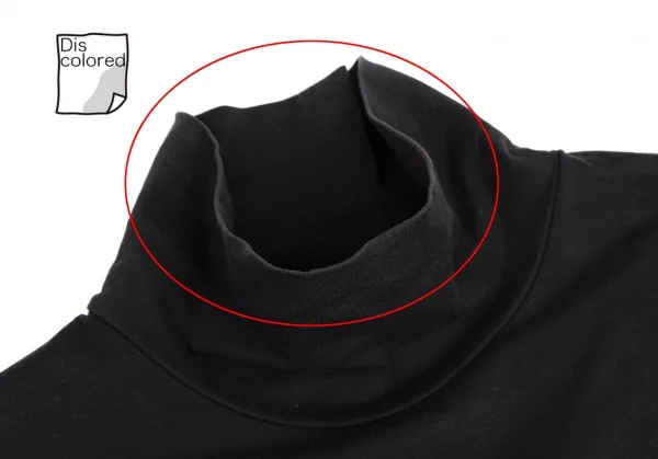 ワイスリーY-3 ストラップデザインハイネックカットソー 黒XS K-114861_003