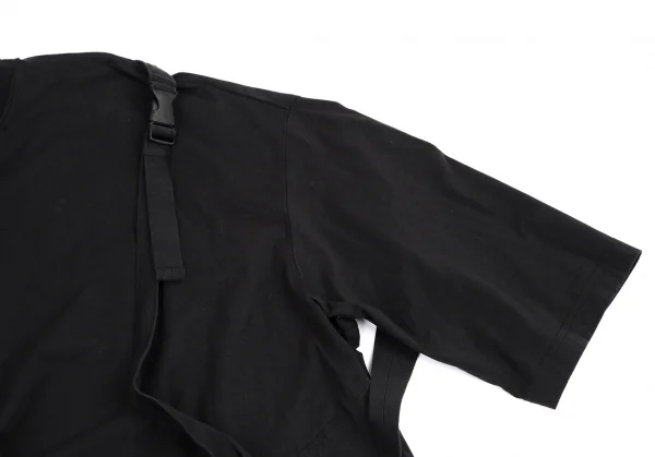 ワイスリーY-3 ストラップデザインハイネックカットソー 黒XS K-114861_004