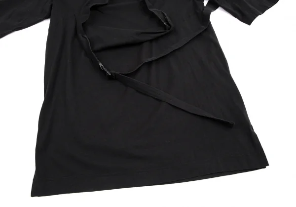 ワイスリーY-3 ストラップデザインハイネックカットソー 黒XS K-114861_006