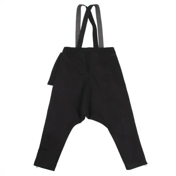 Y-3 Wool Side Zipper Suspenders Dropped Crotch Pants K-114867_011