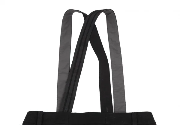 Y-3 Wool Side Zipper Suspenders Dropped Crotch Pants K-114867_012