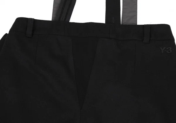 Y-3 Wool Side Zipper Suspenders Dropped Crotch Pants K-114867_013