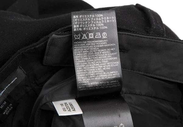 Y-3 Wool Side Zipper Suspenders Dropped Crotch Pants K-114867_017