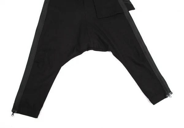 Y-3 Wool Side Zipper Suspenders Dropped Crotch Pants K-114867_008