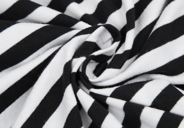 ワイズ ジプシーY's Gipsy ステッチロゴラバープリントボーダーカットソー 白黒4 K-114877_015