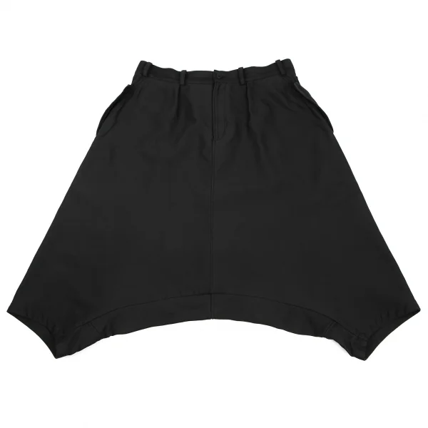 ビーヨウジヤマモトB Yohji Yamamoto ストレッチポリサルエルパンツ 黒2 K-114883_001