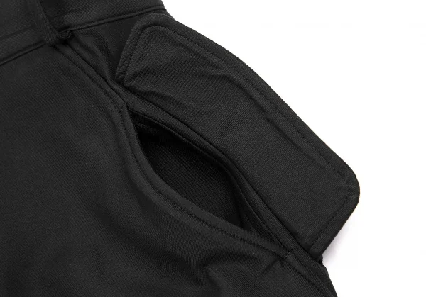 ビーヨウジヤマモトB Yohji Yamamoto ストレッチポリサルエルパンツ 黒2 K-114883_006