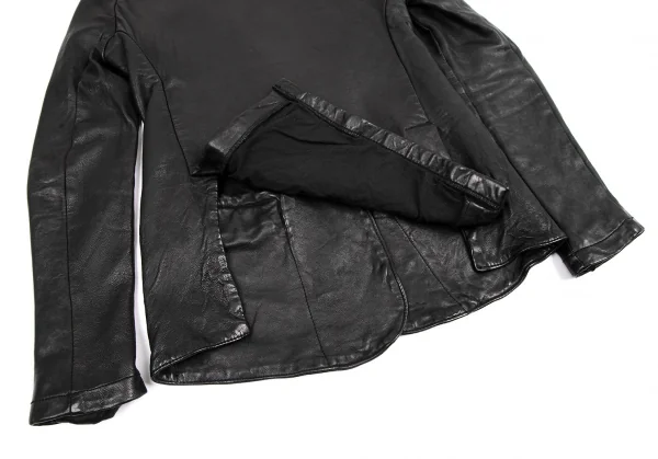 ジョルジオ ブラットGIORGIO BRATO シープレザーノーカラージャケット