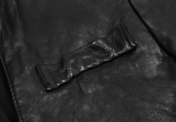 ジョルジオ ブラットGIORGIO BRATO シープレザーノーカラージャケット