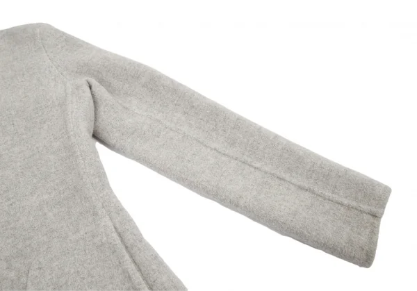 ラルフローレンRalph Lauren カシミヤ混ウールアンゴラフェルトジップブルゾン ライトグレー6 K-114910_006