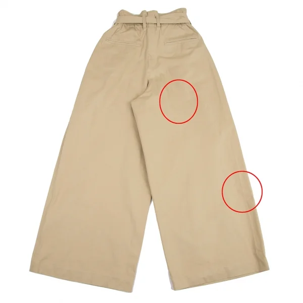 プレインピープルPLAIN PEOPLE ベルテッドワイドチノパンツ ベージュ3 K-114913_011