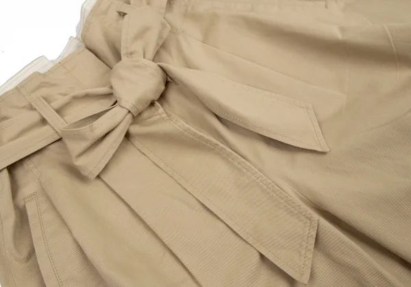 プレインピープルPLAIN PEOPLE ベルテッドワイドチノパンツ ベージュ3 K-114913_004