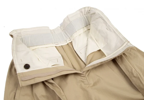 プレインピープルPLAIN PEOPLE ベルテッドワイドチノパンツ ベージュ3 K-114913_005