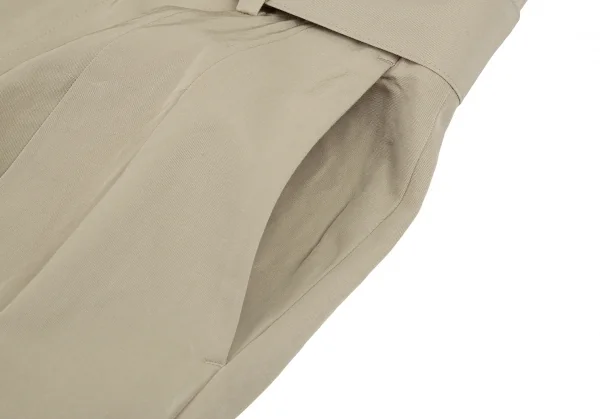 エブールebure レーヨンコットンタックワイドパンツ ベージュ38 K-114915_011