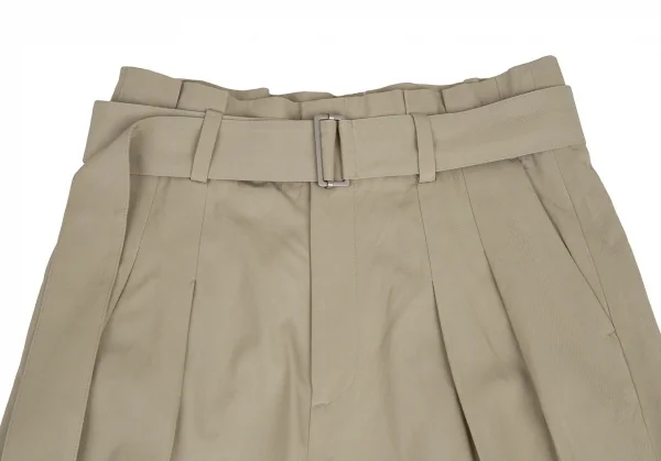 エブールebure レーヨンコットンタックワイドパンツ ベージュ38 K-114915_005