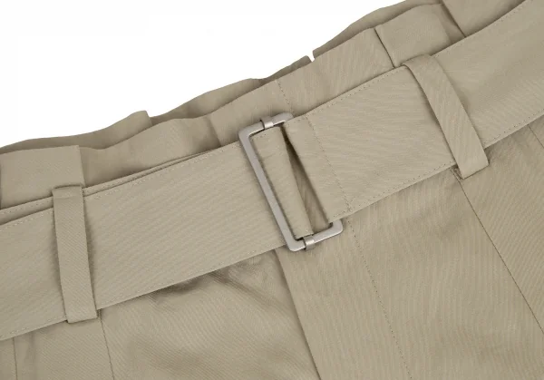 エブールebure レーヨンコットンタックワイドパンツ ベージュ38 K-114915_006