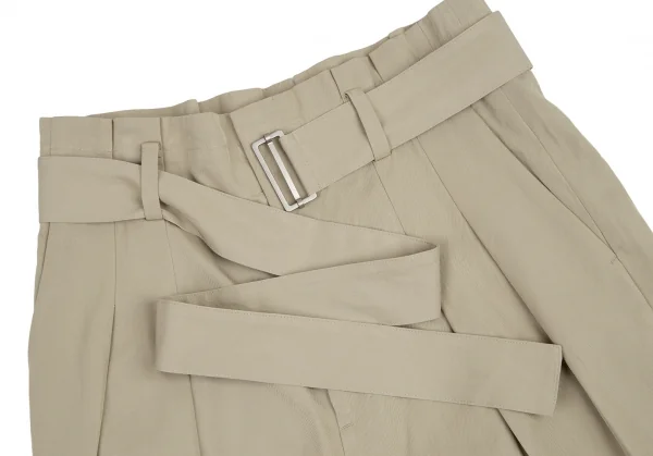 エブールebure レーヨンコットンタックワイドパンツ ベージュ38 K-114915_007