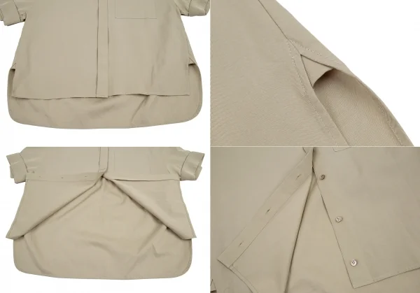 エブールebure レーヨンコットン半袖ブラウスセットアップ ベージュ38 K-114916_006