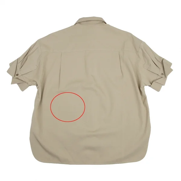 エブールebure レーヨンコットン半袖ブラウスセットアップ ベージュ38 K-114916_007