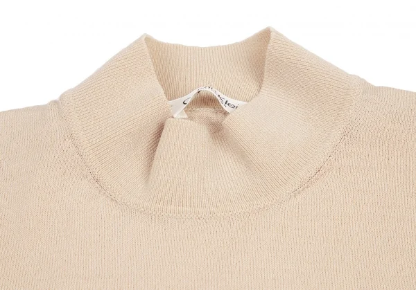 カルバンクラインCalvin Klein ウールハイネック半袖ニット ピンクベージュXS K-114917_004