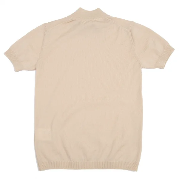 カルバンクラインCalvin Klein ウールハイネック半袖ニット ピンクベージュXS K-114917_009