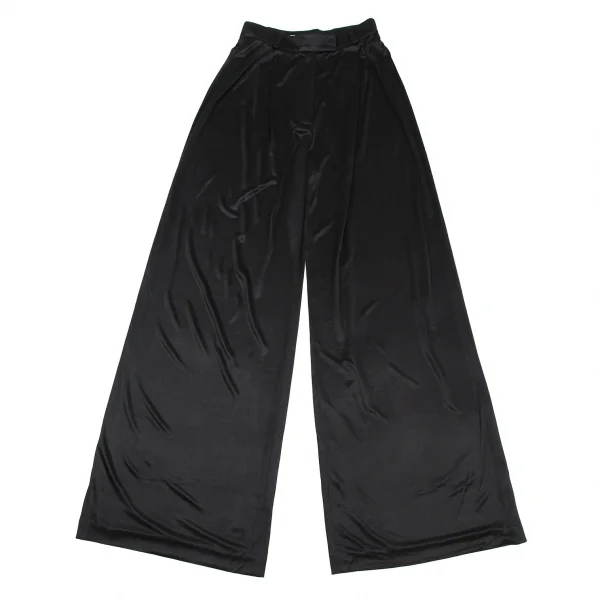 セリーヌCELINE ナイロンワイドパンツ 黒36 K-114920_001