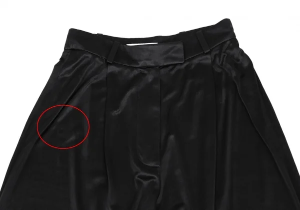 セリーヌCELINE ナイロンワイドパンツ 黒36 K-114920_002