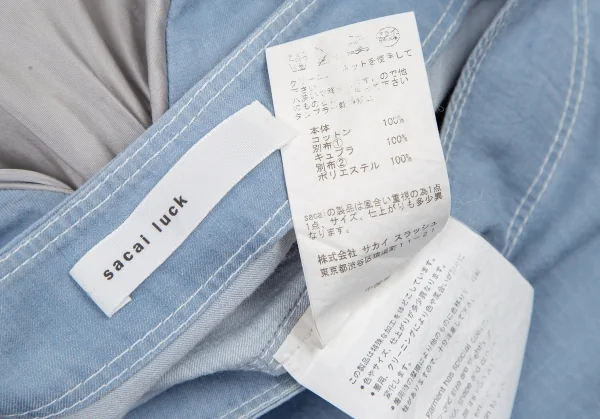 sacai luck Cupra Switching Cotton Dress K-114932_020