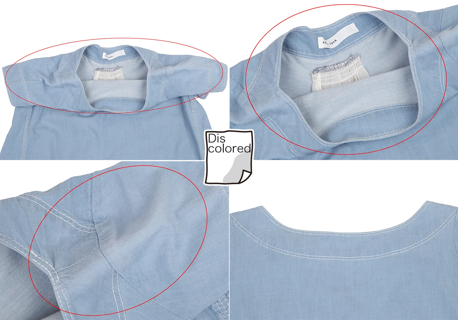 sacai luck Cupra Switching Cotton Dress Sky blue 1 | PLAYFUL