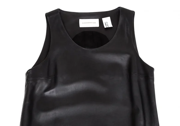 クリストファーケインCHRISTOPHER KANE ディエチコルソコモ10・corso・com ラムレザーサイドジップワンピース 白 黒8 K-114933_003